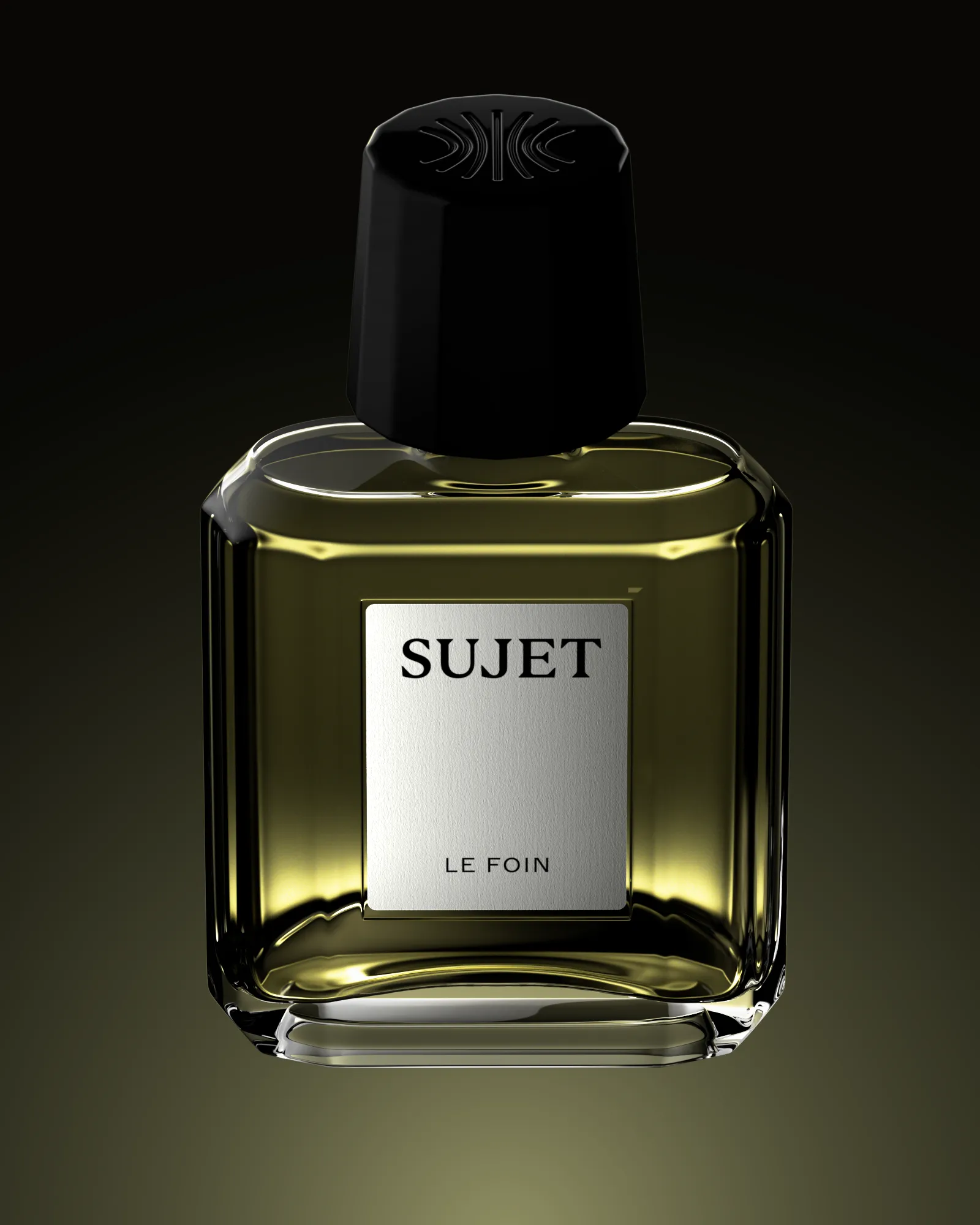 parfum sujet le foin houdini artist packshot 3D angle c4D redshift